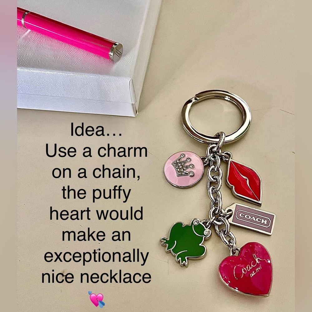 Coach 2 Pc Keychain/Bag Charm & Ink Pen New - Picture 3 of 10